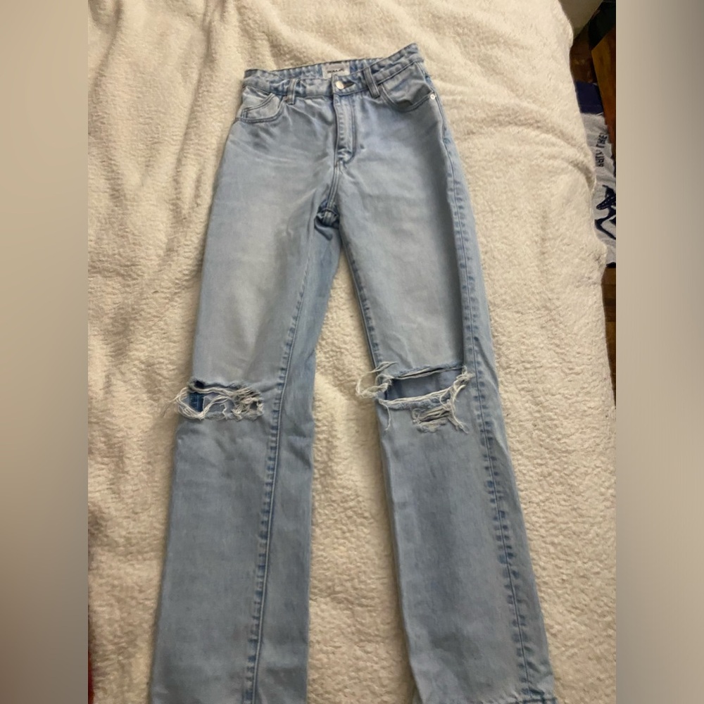 ROLLAS denim jeans, high rise straight size 25